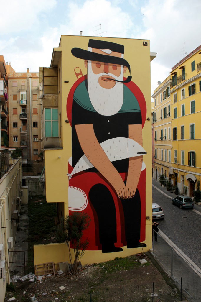 Agostino Iacurci street art urban artist murals illustrations уличное искусство урбан художник стрит арт граффити graffiti fun